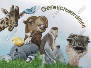 Verjaardagskaart Dieren