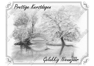 Kerstkaart Brug