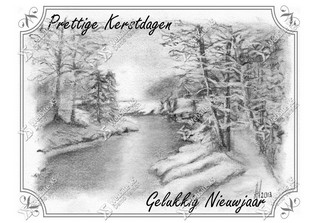 Kerstkaart Bos