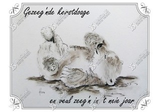 Kerstkaart Gronings Ijsbeer