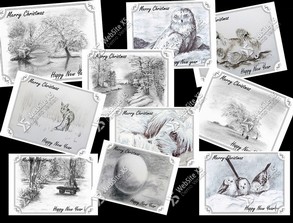 Kerstkaarten Engels Set van 10 stuks