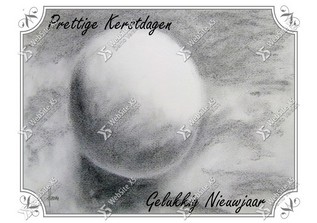 Kerstkaart Sneeuwbal
