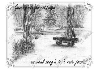 Kerstkaart Gronings Park